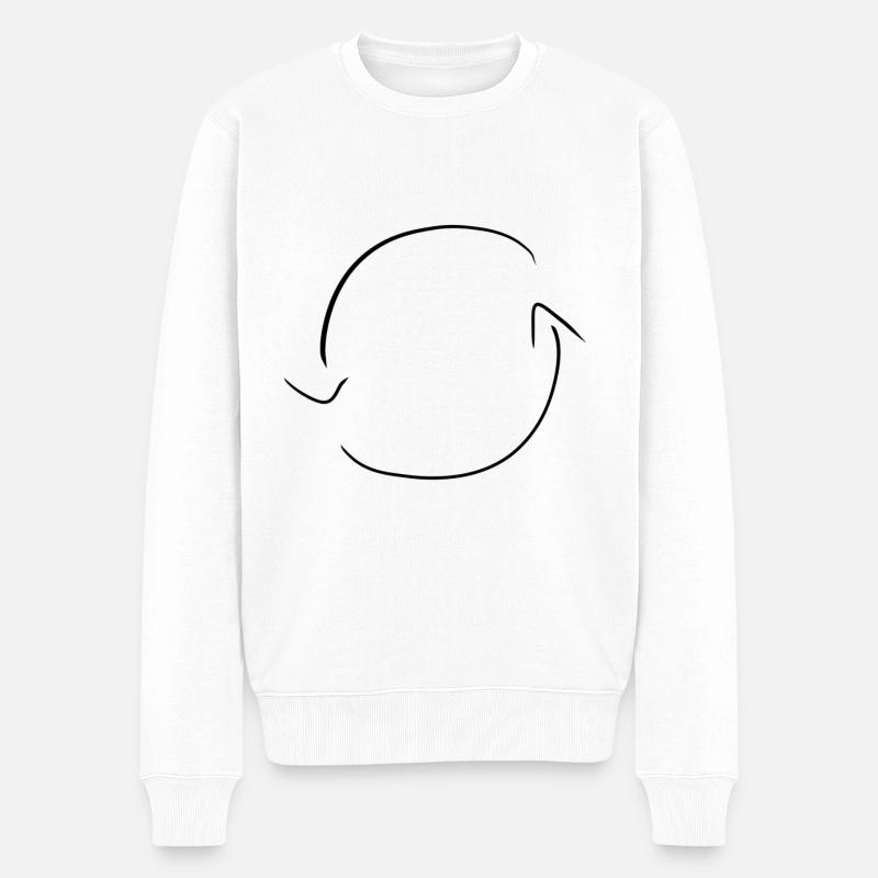 kreislauf kreis - Männer Premium Bio Pullover - Weiß