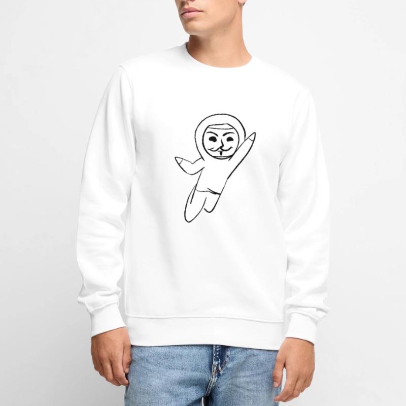 anonymous anonymous hacker mask hack programmer Men's Premium Organic Jumper