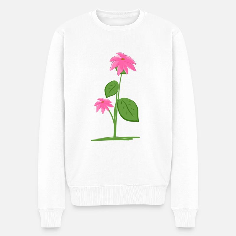 Planter des fleurs végétales - Pull Premium bio Homme - blanc