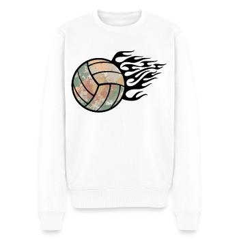 Volleyball - Men's Premium Organic Jumper - white - Front - Thijin (182cm)