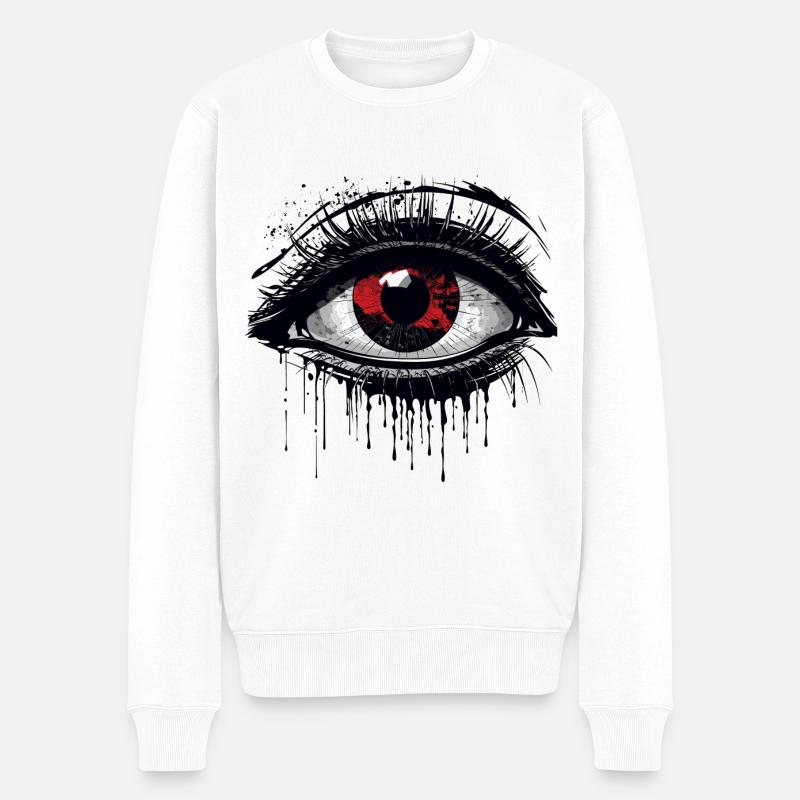 Oeil - Pull Premium bio Homme - blanc