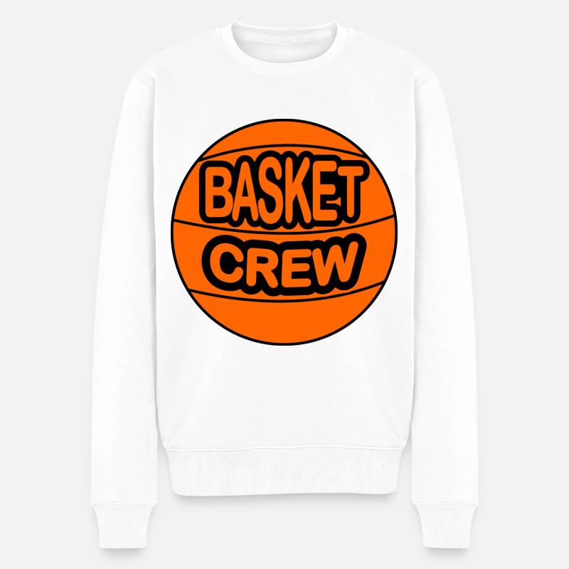 ÉQUIPAGE DE PANIER - Pull Premium bio Homme - blanc