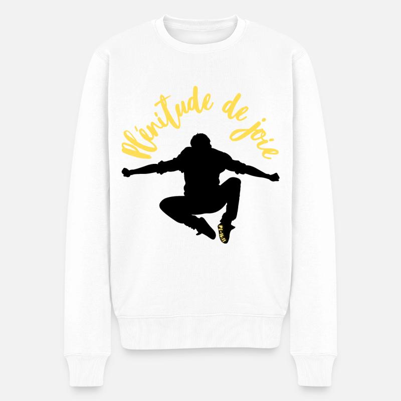 Plénitude de joie - Ps/16:11 - Pull Premium bio Homme - blanc