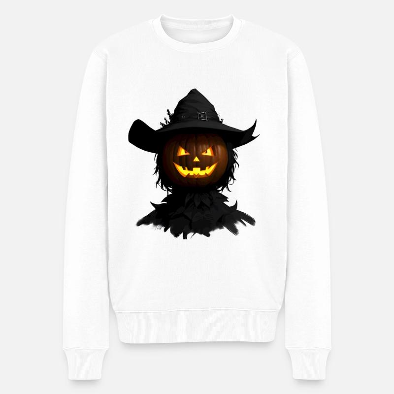 Jack-o-lantern - Pull Premium bio Homme - blanc