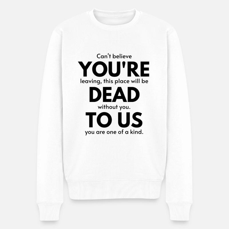 Adieu collègue - Pull Premium bio Homme - blanc