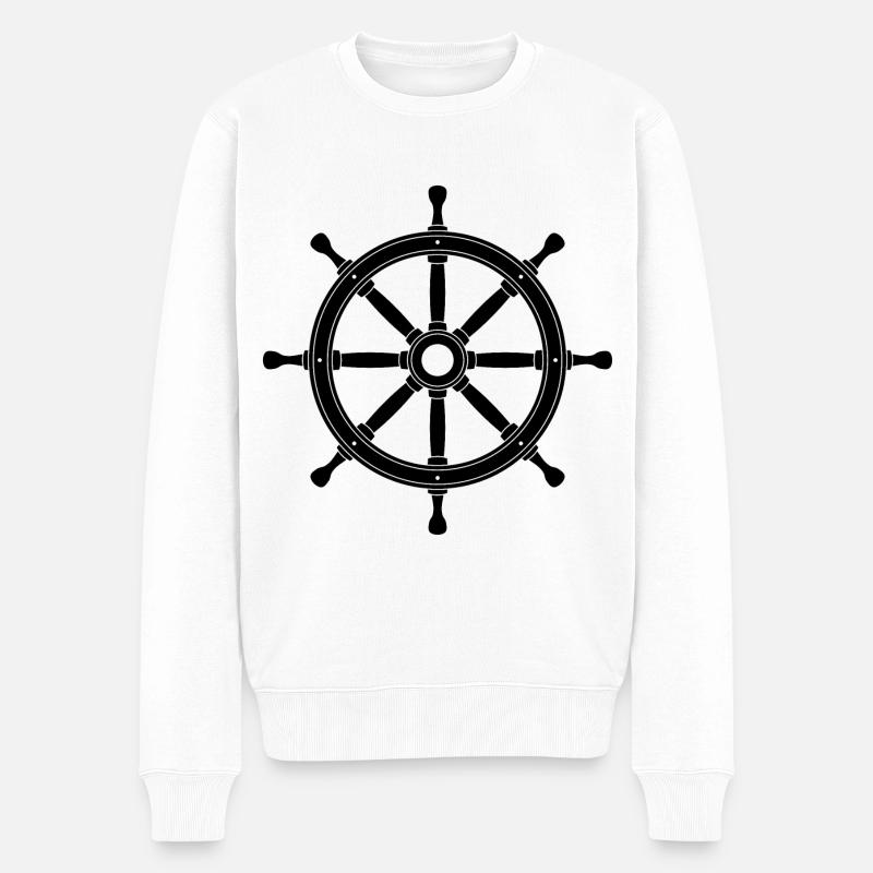 ROR ROR ROR ROR - Økologisk premium-sweatshirt til mænd - hvid