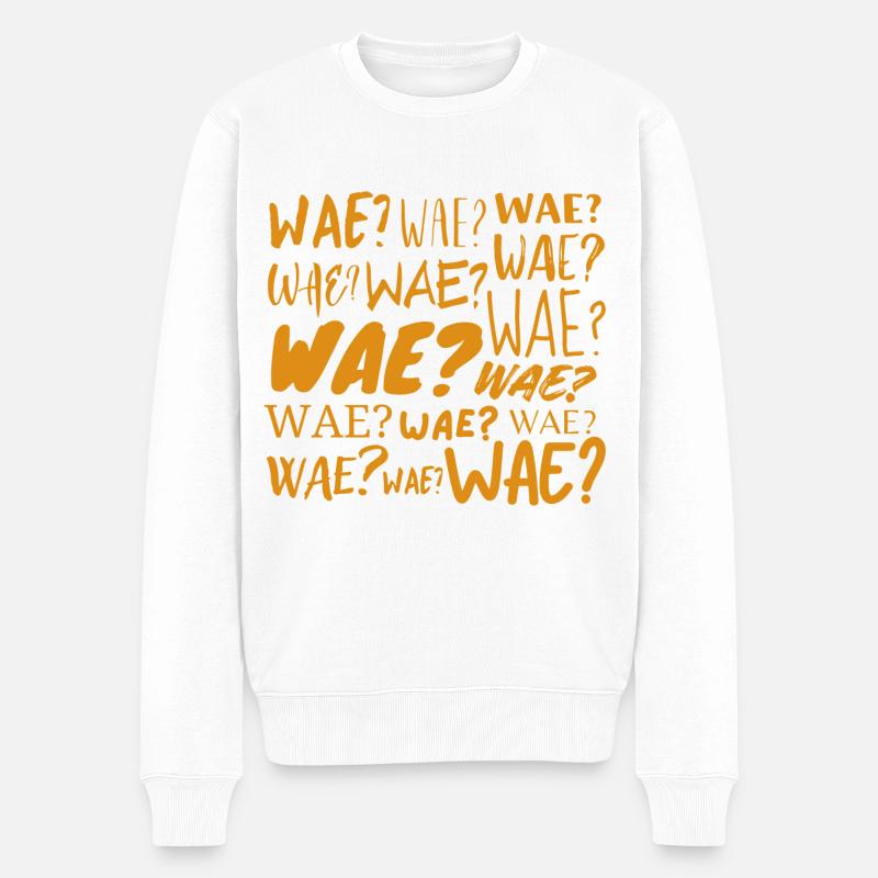 Wae? - Pull Premium bio Homme - blanc