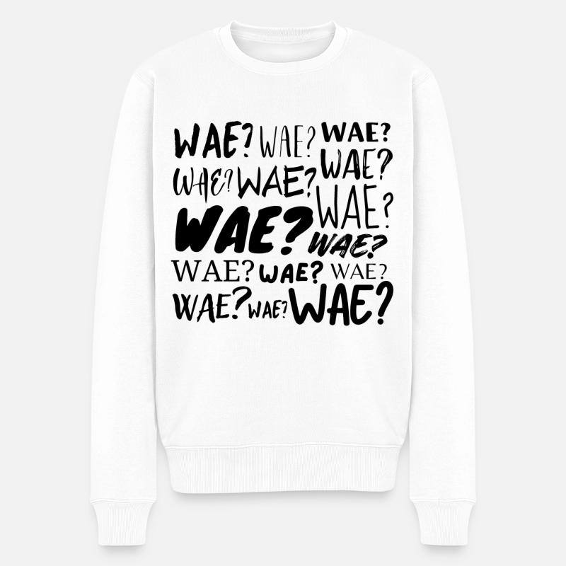 Wae? - Pull Premium bio Homme - blanc