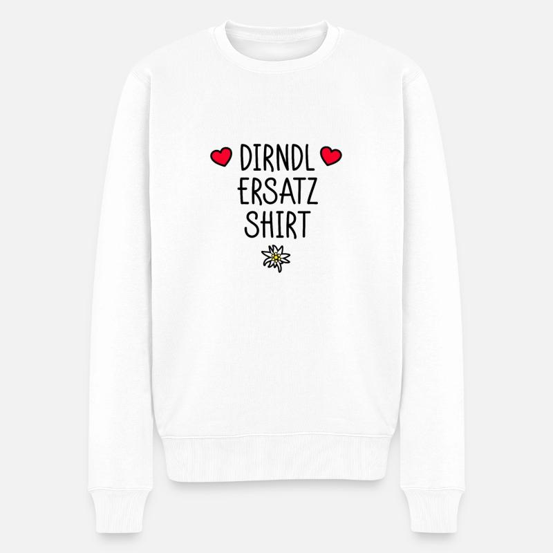 T-shirt de remplacement Dirndl - Pull Premium bio Homme - blanc