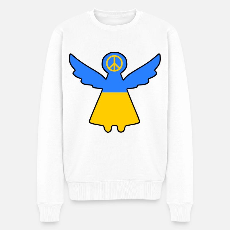 Ukraine - Pull Premium bio Homme - blanc