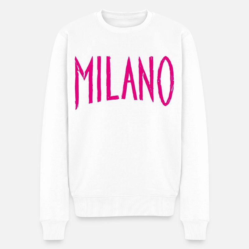 Milano - Pull Premium bio Homme - blanc