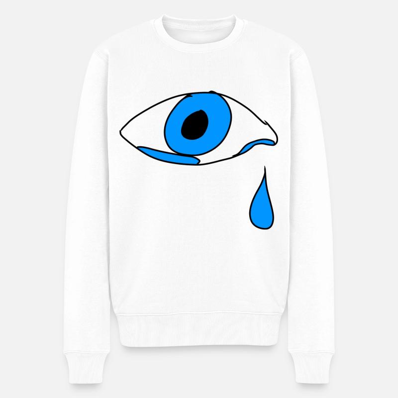 Cri de larme oculaire - Pull Premium bio Homme - blanc
