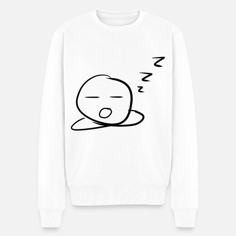 Langeweile langweilig - Männer Premium Bio Pullover - Weiß