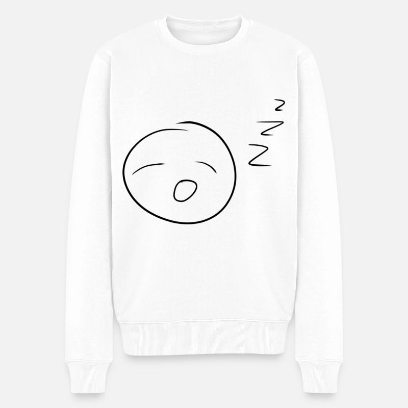 Langeweile langweilig - Männer Premium Bio Pullover - Weiß