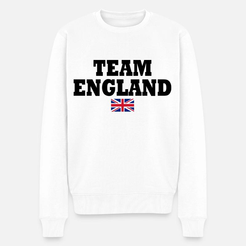 Team england - Männer Premium Bio Pullover - Weiß