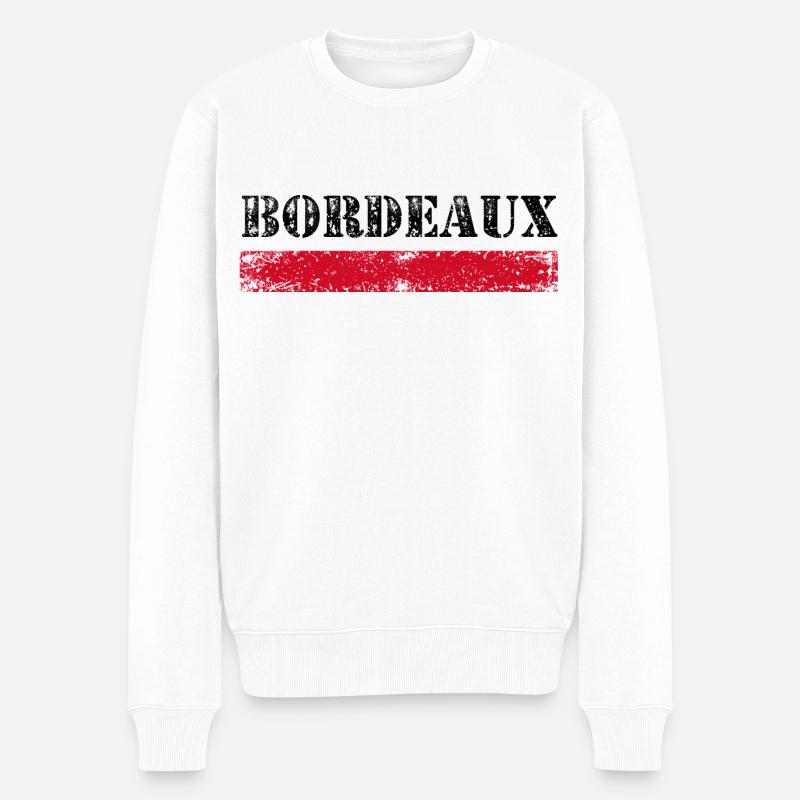 Bordeaux Millésime - Pull Premium bio Homme - blanc