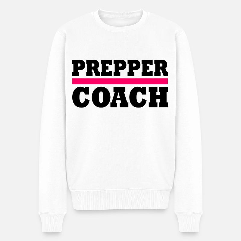 Prepper - Männer Premium Bio Pullover - Weiß