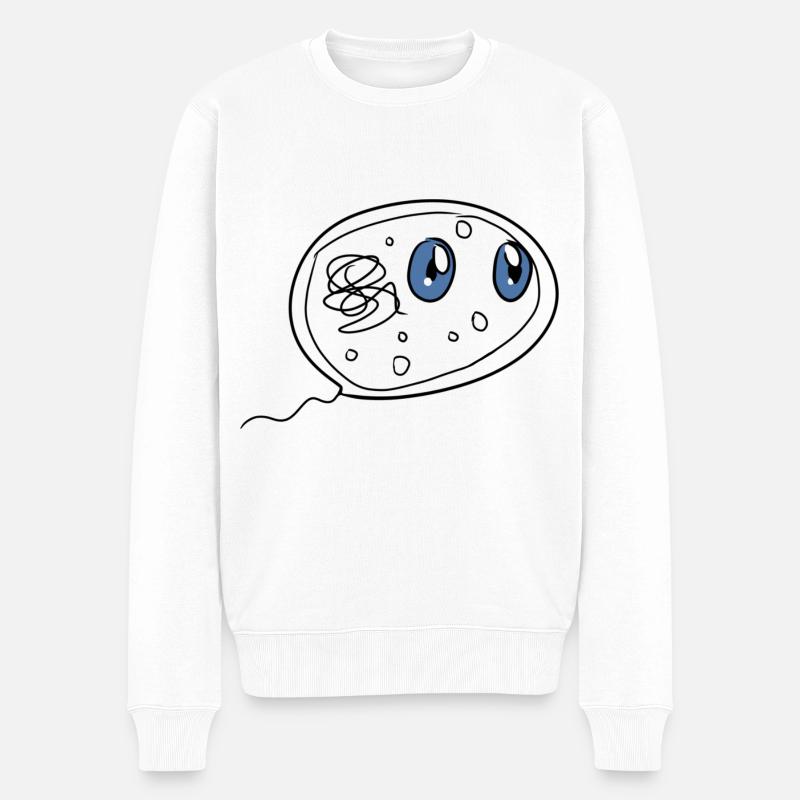 bakterium biologie - Männer Premium Bio Pullover - Weiß