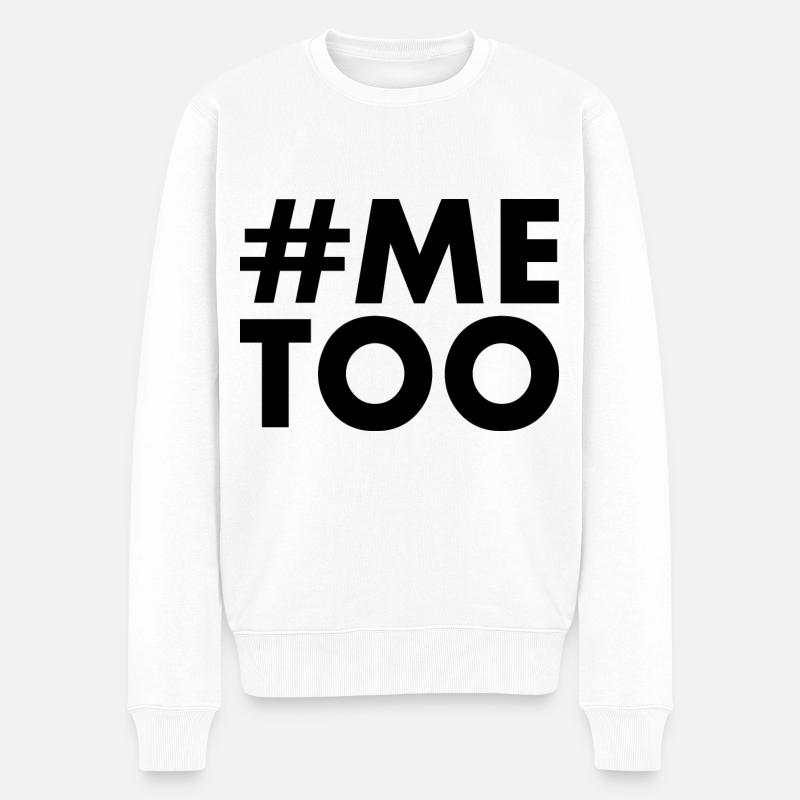 Me too - Männer Premium Bio Pullover - Weiß