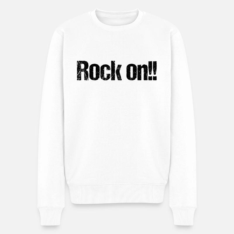 rockon - Pull Premium bio Homme - blanc