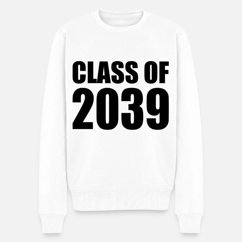 Class of 2039 - Männer Premium Bio Pullover - Weiß