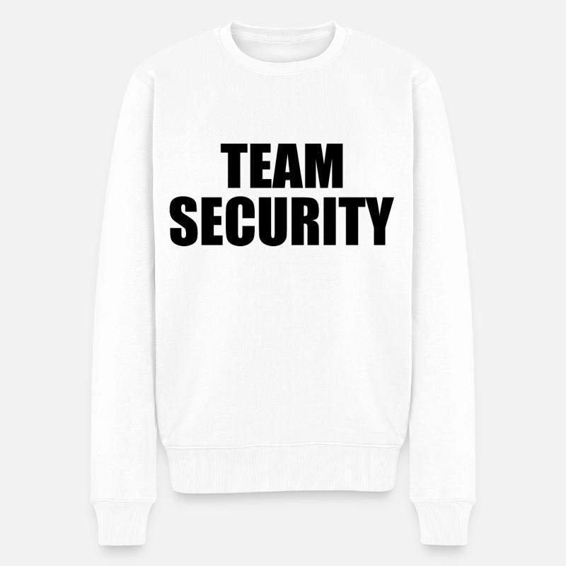 Team security - Männer Premium Bio Pullover - Weiß