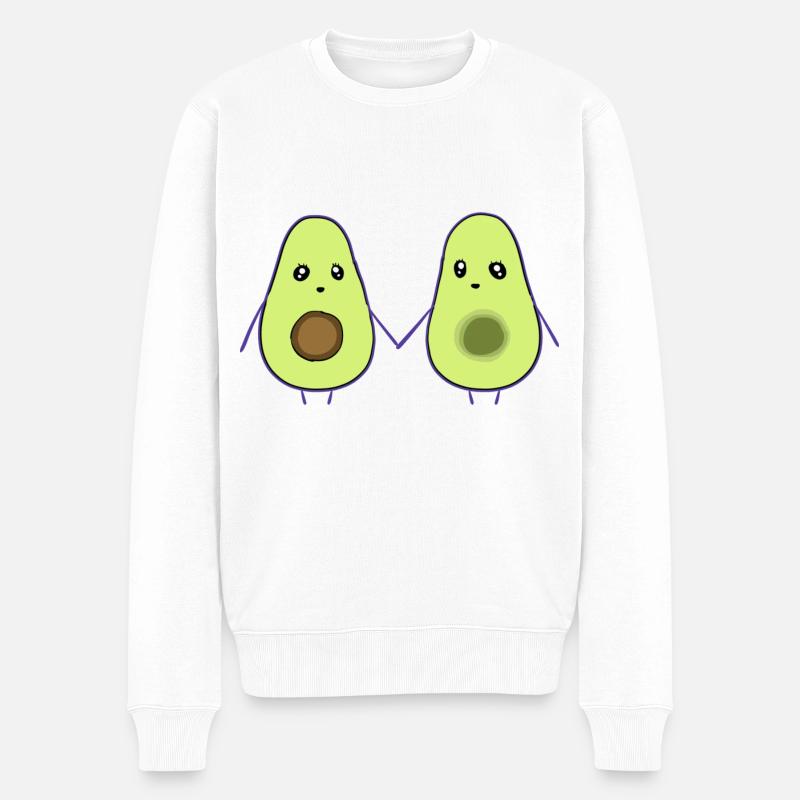avocat amis couples d’amitié - Pull Premium bio Homme - blanc