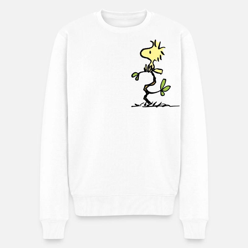Peanuts Woodstock Sur Arbre - Pull Premium bio Homme - blanc