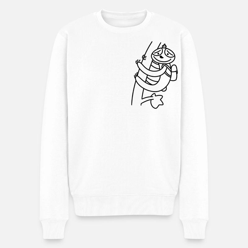 Anti-Zoo Six - Männer Premium Bio Pullover - Weiß