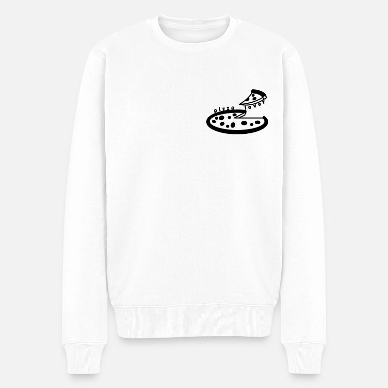 Pizza lover - Pull Premium bio Homme - blanc