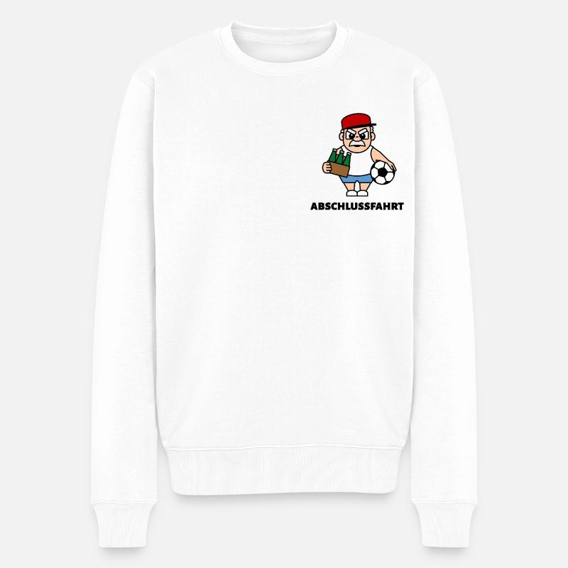 Andy auf Abschlussfahrt - Abschlussfahrt - Männer Premium Bio Pullover - Weiß