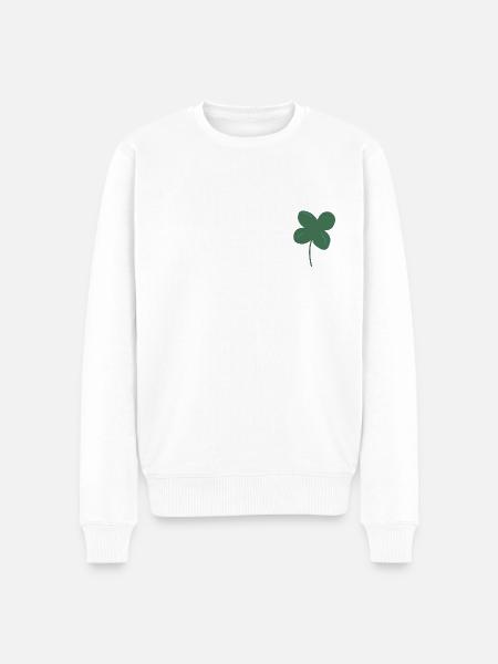 Lucky clover - Men's Premium Organic Jumper - white
