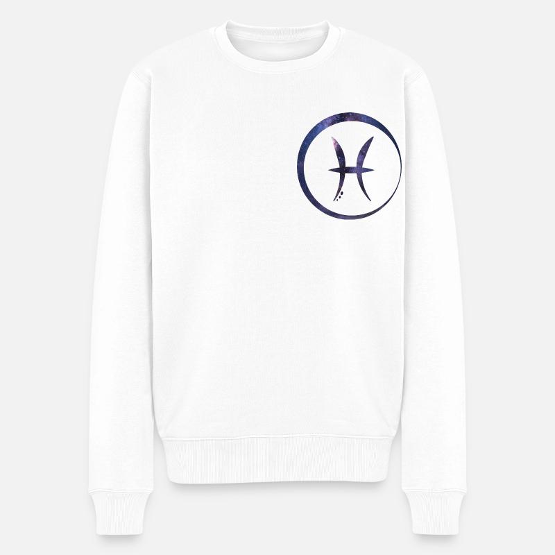 Astro Poisson - Pull Premium bio Homme - blanc