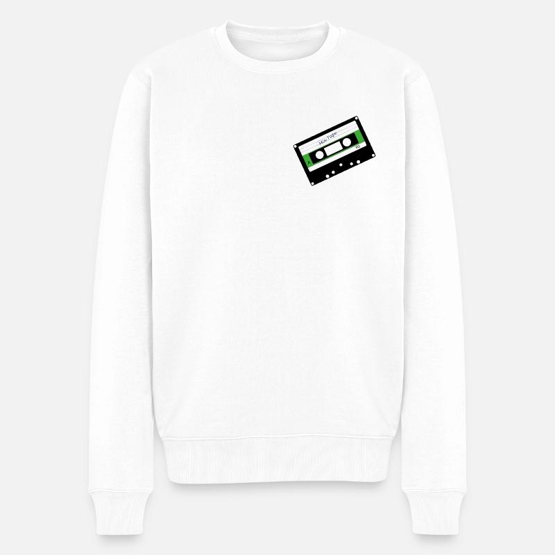 Cassette - Pull Premium bio Homme - blanc