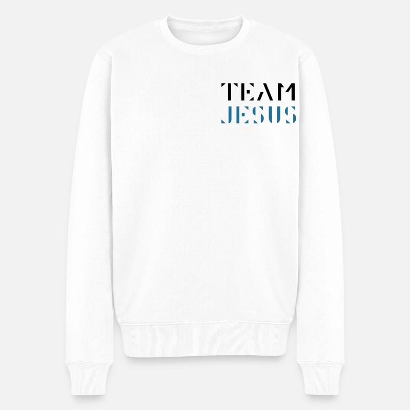 Team Jesus - Pull Premium bio Homme - blanc