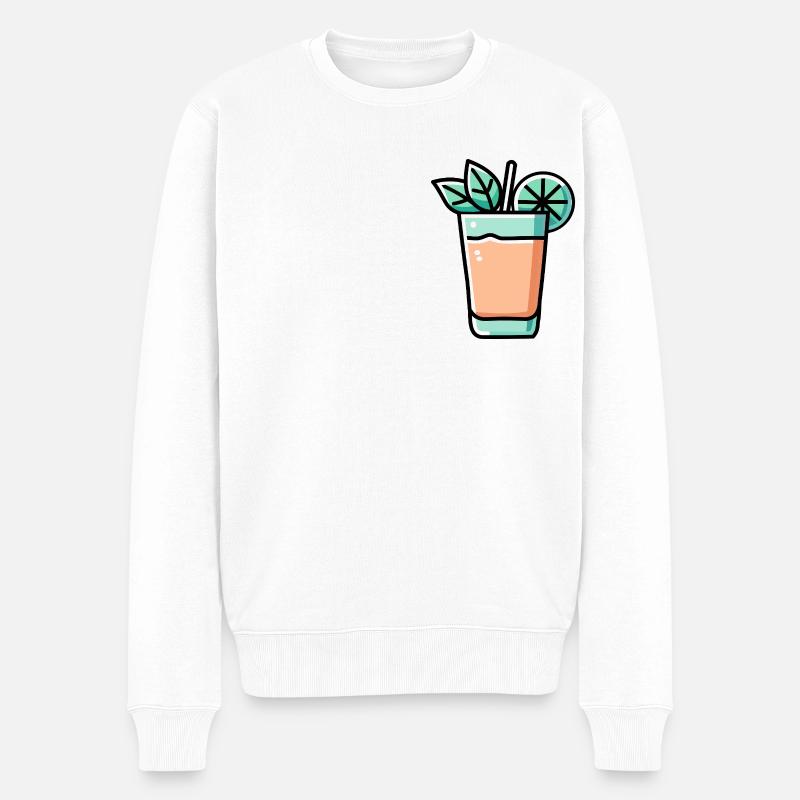 Mai Tai Cocktail - Pull Premium bio Homme - blanc