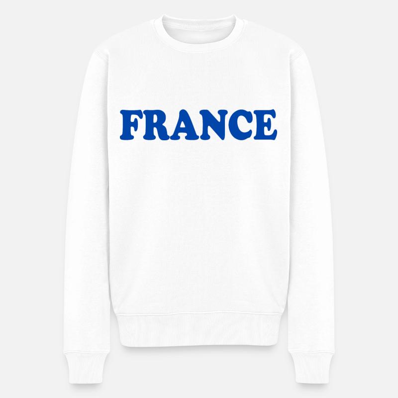 France - Pull Premium bio Homme - blanc