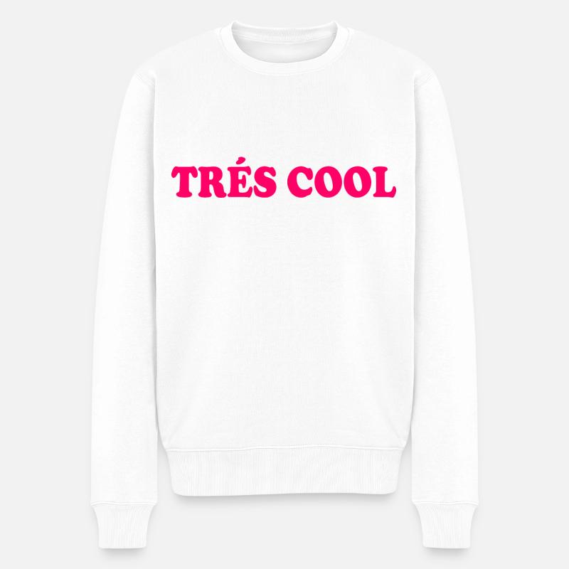 Trés cool - Männer Premium Bio Pullover - Weiß