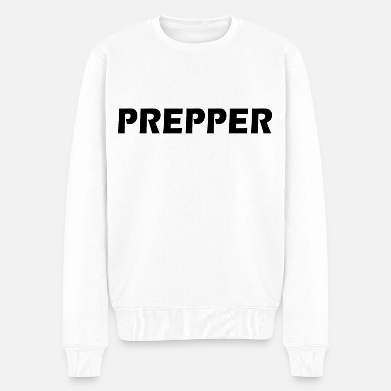 Prepper - Pull Premium bio Homme - blanc