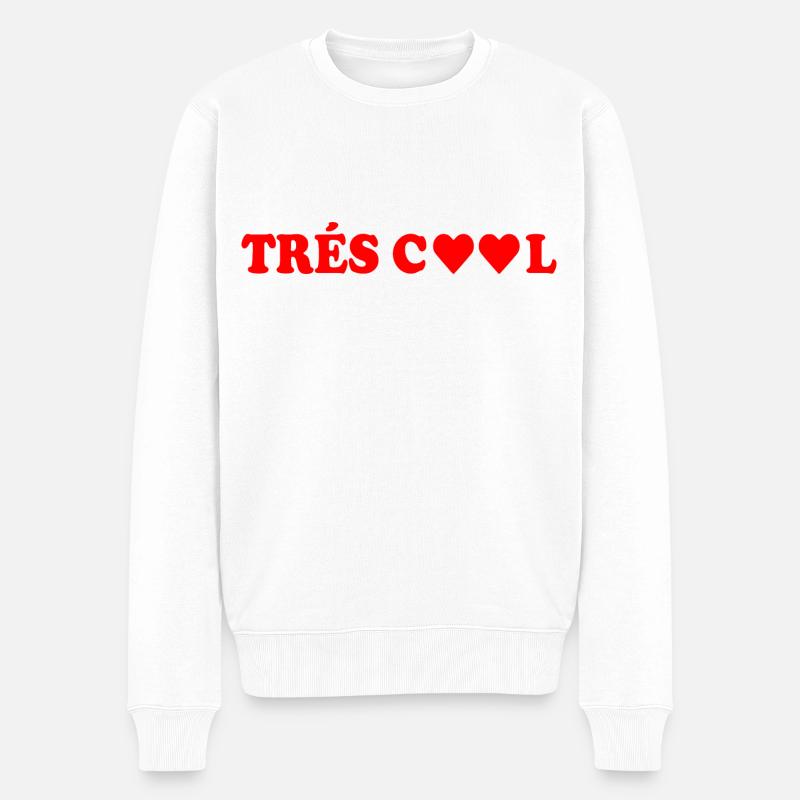 Trés cool - Pull Premium bio Homme - blanc