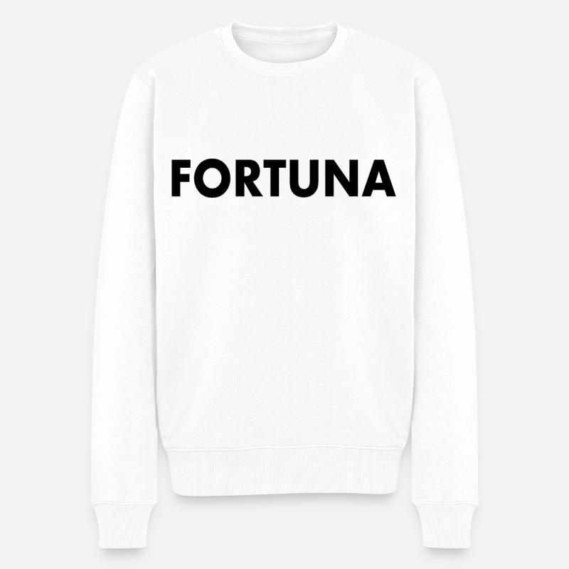 Fortuna - Männer Premium Bio Pullover - Weiß