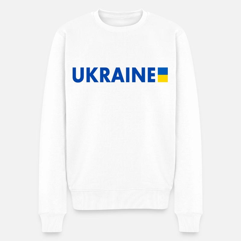 Ukraine - Pull Premium bio Homme - blanc