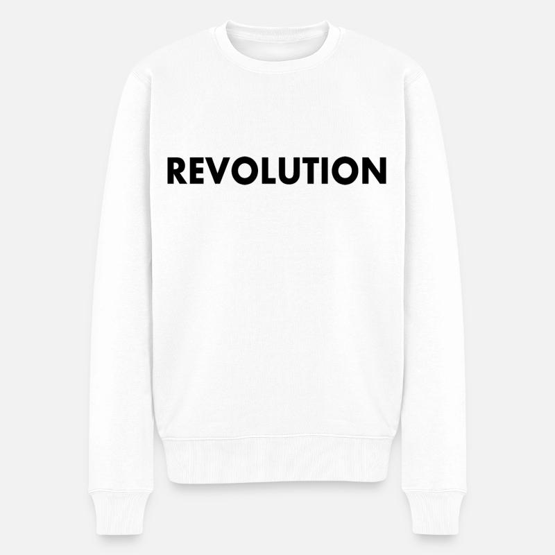Revolution - Pull Premium bio Homme - blanc