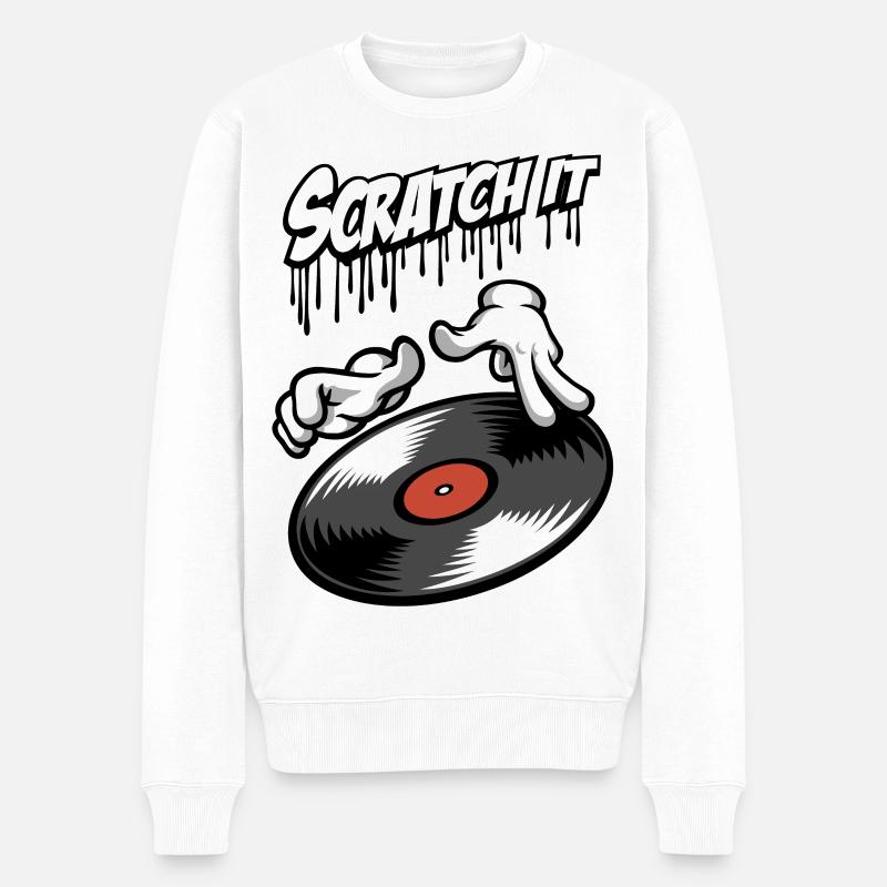 Scratch it - Pull Premium bio Homme - blanc
