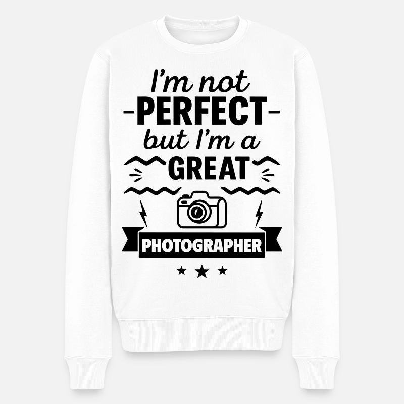 Pas parfait mais un grand photographe - Pull Premium bio Homme - blanc