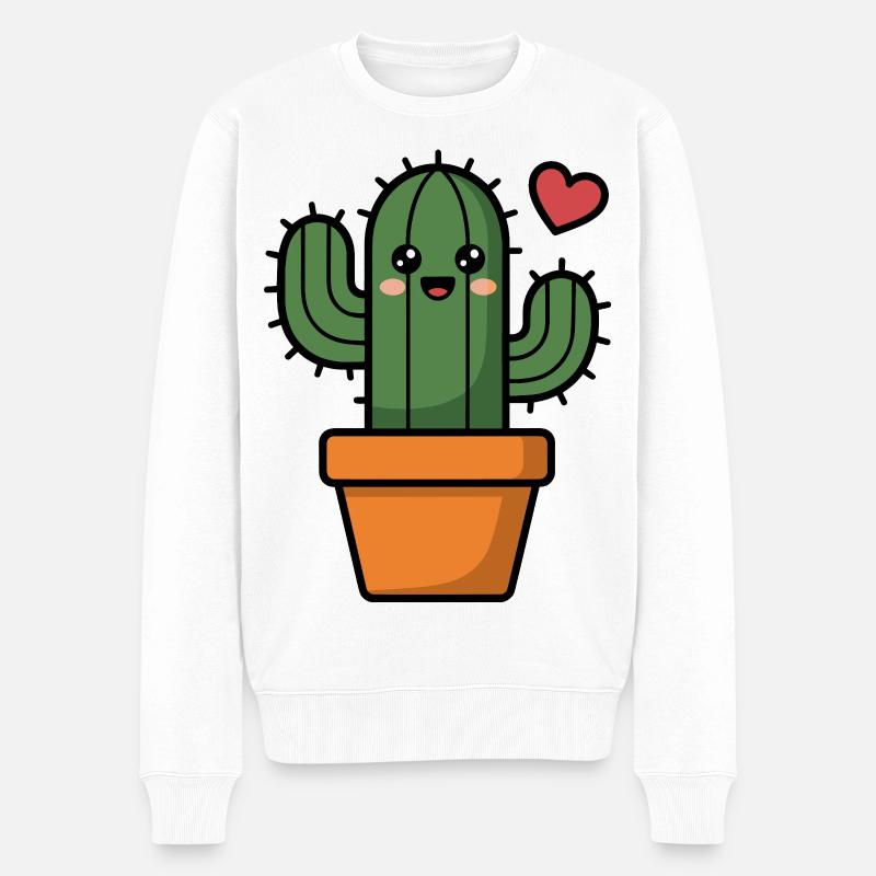 Cactus - Pull Premium bio Homme - blanc