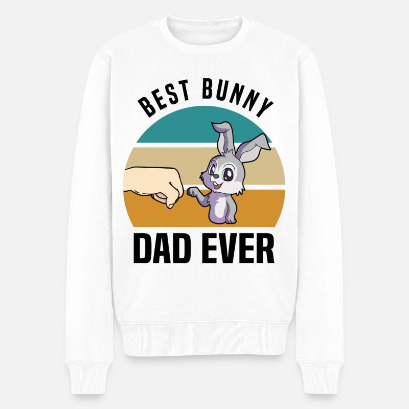 Amoureux des lapins - Pull Premium bio Homme - blanc