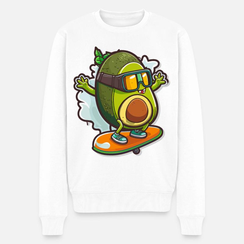 Slope Style - Männer Premium Bio Pullover - Weiß