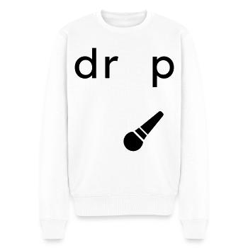 Drop the Microphone Geschenk - Männer Premium Bio Pullover - Weiß - Vorne - Thijin (182cm)