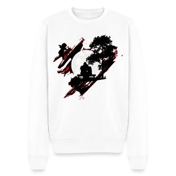 Au clair de la lune - Pull Premium bio Homme - blanc - Devant - Thijin (182cm)